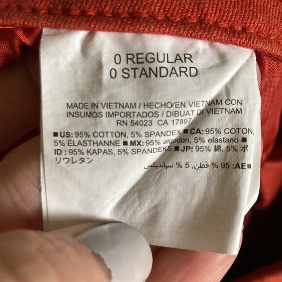 Old Navy Orange Stretch Pixie Pants, Size 0 - Picture 5 of 5